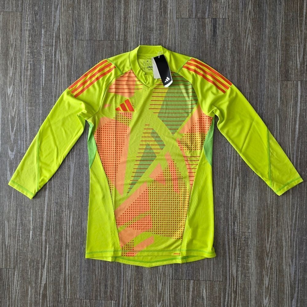 Adidas Tiro 24 Pro Soccer Goalkeeper Jersey Yellow Slim Fit IK4907 Men’s Medium